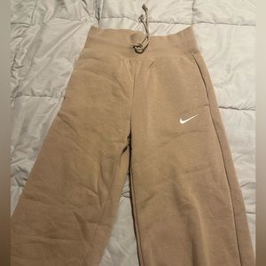 Nike fleece wide leg sweatpants